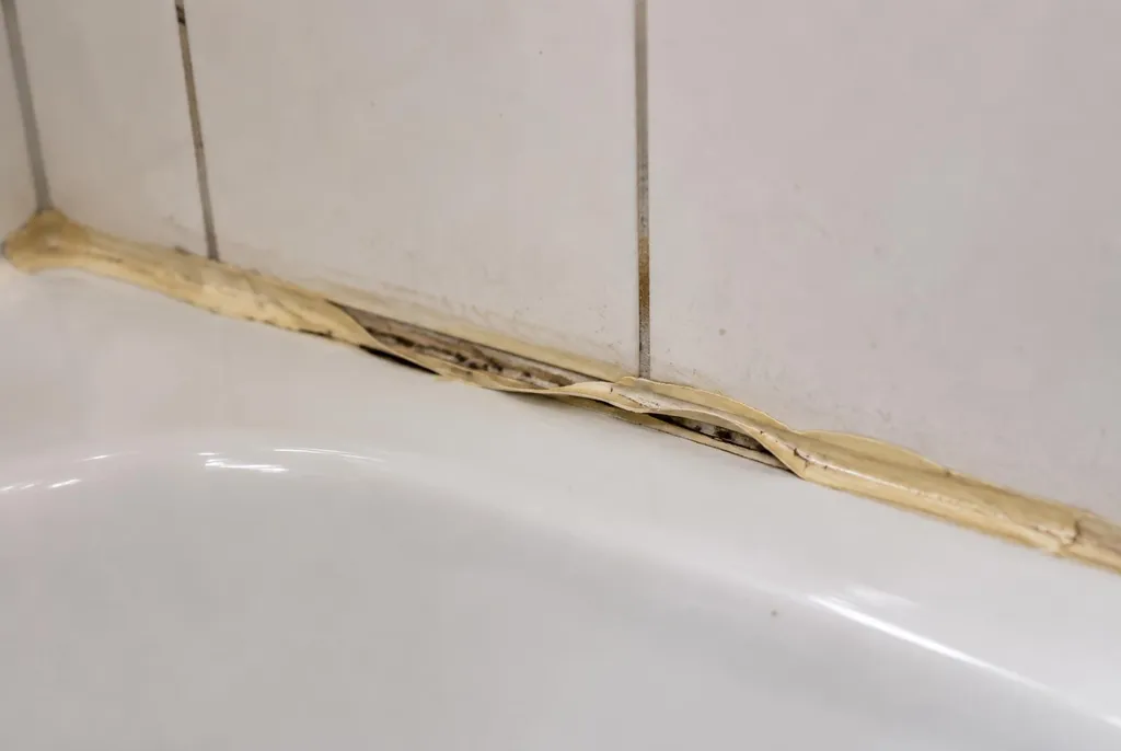 Kitbedrijf Wolvega – loslatende kit naast het bad